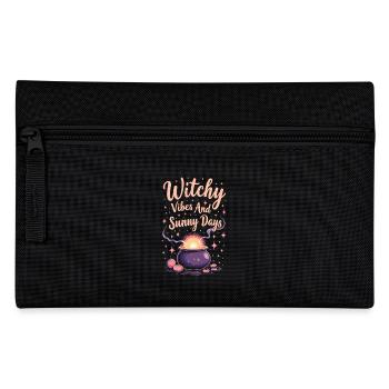 Été, Sorcières, Plage, Sorcière, Esthétique, Soleil, Magie - Trousse - noir - Devant
