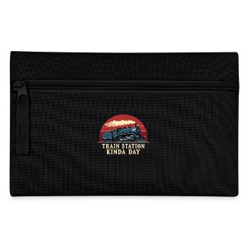 Trajet en train - aventure en locomotive - Trousse - noir - Devant