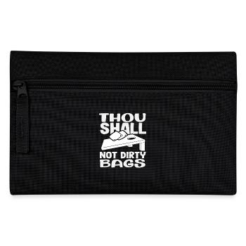 Cornhole Lover: Thou Shall Not Dirty Bags - Pencil Case - black - Front
