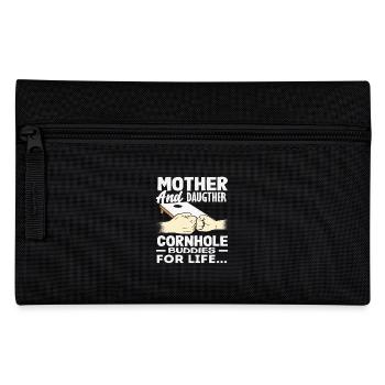 Cornhole Lover Mother Daughter Team Friends - Pencil Case - black - Front