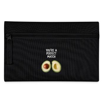 Avocado Liebe You're A Perfect Match Valentinstag - Federtasche - Schwarz - Vorne
