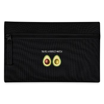 Avocado Liebe You're A Perfect Match Valentinstag - Federtasche - Schwarz - Vorne
