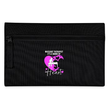 Massage masseur, masseuse, naturopath - Pencil Case - black - Front