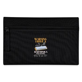 Harmonica - Pencil Case - black - Front