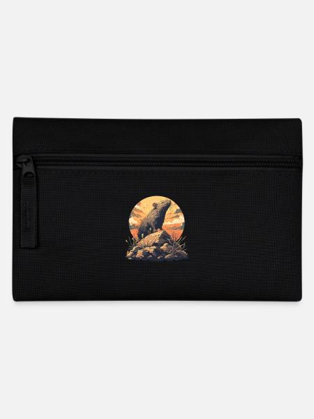 Ratten Ratte - Federtasche - Schwarz