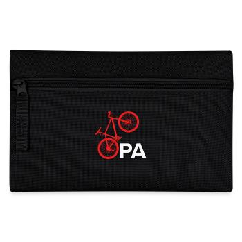 Großvater Radfahren OPA Radeln Lustiges - Federtasche - Schwarz - Vorne