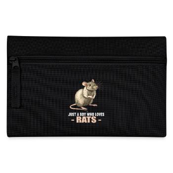 Ratten Ratte - Federtasche - Schwarz - Vorne