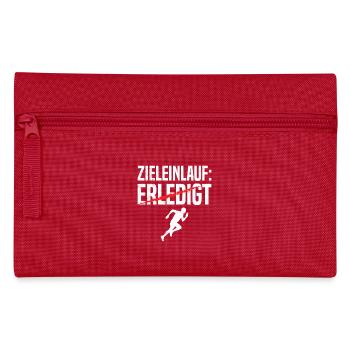 Läufer ZIELEINLAUF ERLEDIGT Laufen Lustiges - Federtasche - Rot - Vorne