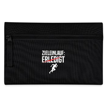Läufer ZIELEINLAUF ERLEDIGT Laufen Lustiges - Federtasche - Schwarz - Vorne