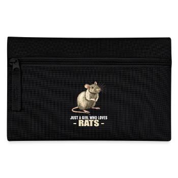 Ratten Ratte - Federtasche - Schwarz - Vorne