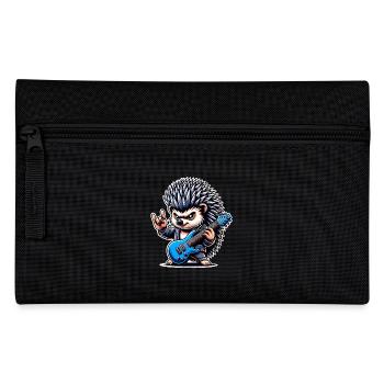 Igel Rock and Roll Gitarrist - Federtasche - Schwarz - Vorne