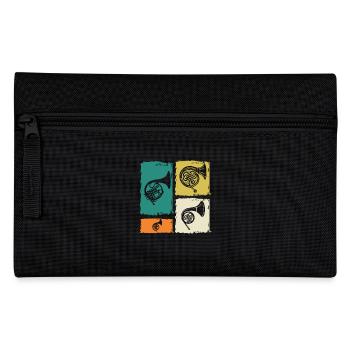 Horn player French horn - Pencil Case - black - Front