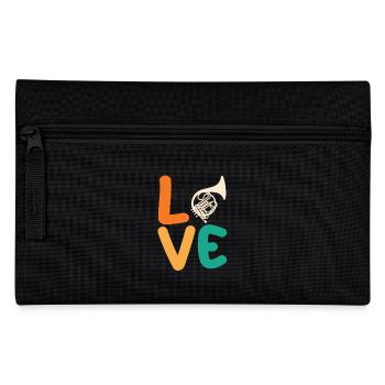 Horn player French horn - Pencil Case - black - Front