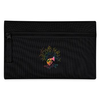 Hornist Waldhorn - Federtasche - Schwarz - Vorne