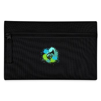 Hornist Waldhorn - Federtasche - Schwarz - Vorne