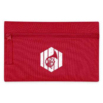 Horn player French horn - Pencil Case - red - Front