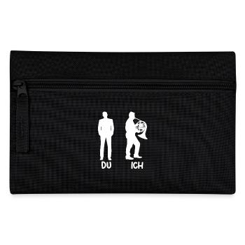Horn player French horn - Pencil Case - black - Front