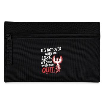 Ce n’est pas fini quand vous perdez la motivation de la persévérance - Trousse - noir - Devant