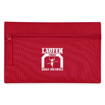 Läufer LAUFEN HEILT DIE SEELE Lustiges - Federtasche - Rot - Vorne