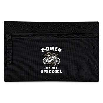 Großvater E-BIKEN MACHT OPAS COOL EBiken Lustiges - Federtasche - Schwarz - Vorne