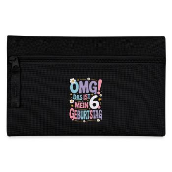 6. Geburtstag Mädchen Das Ist Mein 6. Geburtstag - Federtasche - Schwarz - Vorne