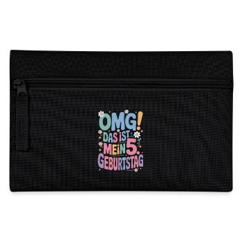 5. Geburtstag Mädchen Das Ist Mein 5. Geburtstag - Federtasche - Schwarz - Vorne