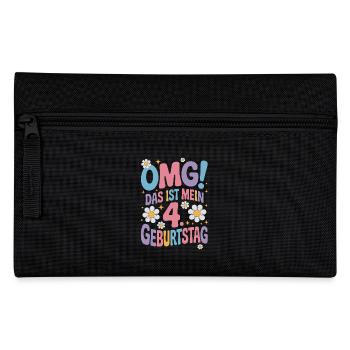 4. Geburtstag Mädchen Das Ist Mein 4. Geburtstag - Federtasche - Schwarz - Vorne