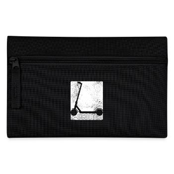 E-scooter, electric scooter with battery - Pencil Case - black - Front