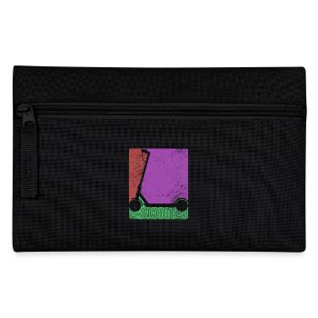 E-scooter, electric scooter with battery - Pencil Case - black - Front