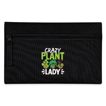 Crazy Plant Lady - Pencil Case - black - Front