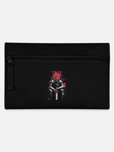 Untoter König mit Schwert – Dark Fantasy Art - Federtasche - Schwarz