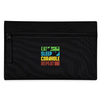 Eat Sleep Cornhole Repeat Player - Pencil Case - black - Front