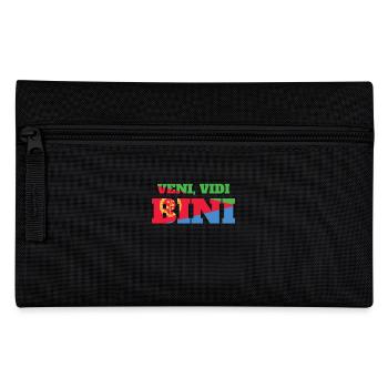 Eritrea Veni Vidi Bini Farbenfroh - Federtasche - Schwarz - Vorne