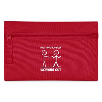 Working out Bodybuilding Bodybuilders Weight Lifting - Pencil Case - red - Front
