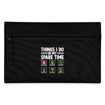 Things I Do In My Spare Time - Pencil Case - black - Front