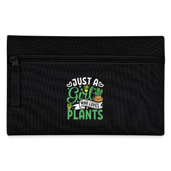 Just A Girl Who Loves Plants - Federtasche - Schwarz - Vorne