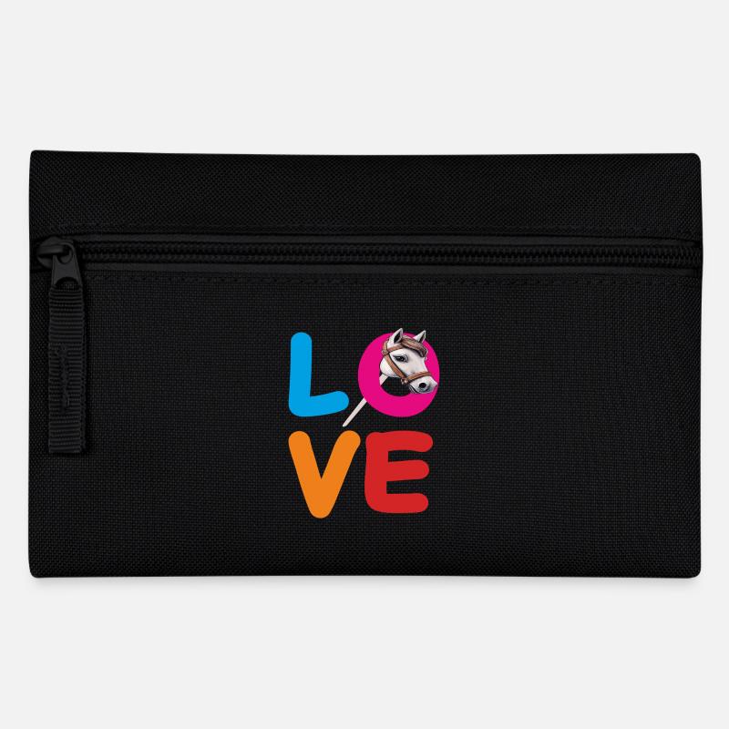 LOVE STECKENPFERD - Federtasche - Schwarz