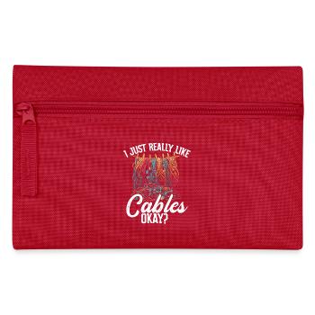 AV Technology AV Technician Audiovisual Technician - Pencil Case - red - Front