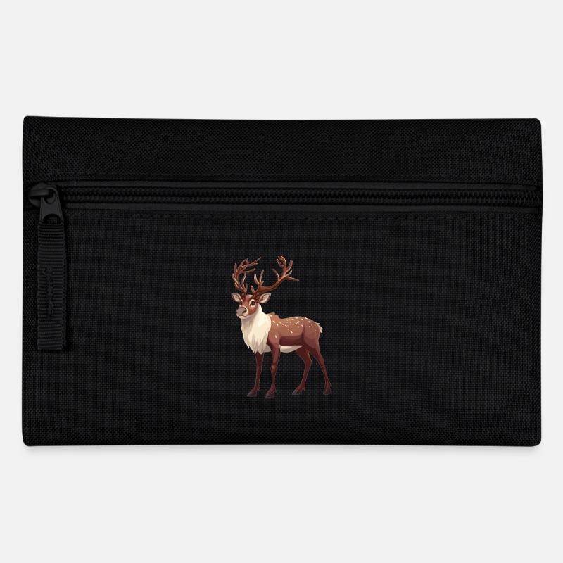 Rentiere Rentier - Federtasche - Schwarz