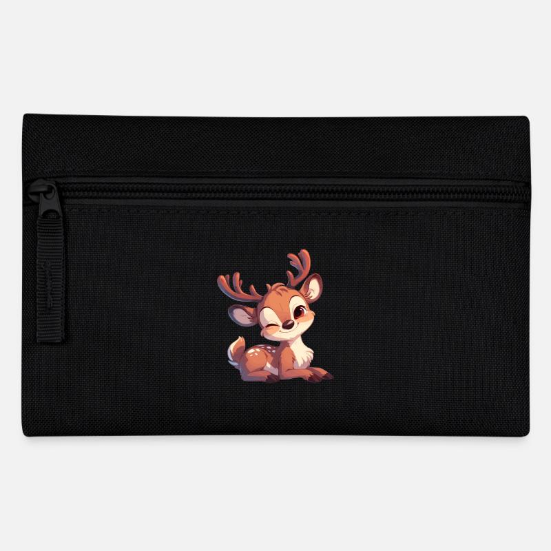 Rentiere Rentier - Federtasche - Schwarz