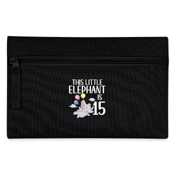 Cadeaux d’amoureux des éléphants - Trousse - noir - Devant