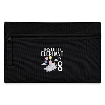 Cadeaux d’amoureux des éléphants - Trousse - noir - Devant
