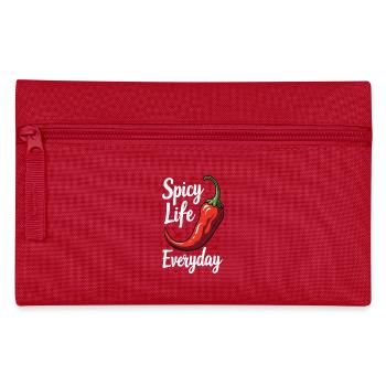 Spicy Life – Chili Vibes pour tous les jours - Trousse - rouge - Devant
