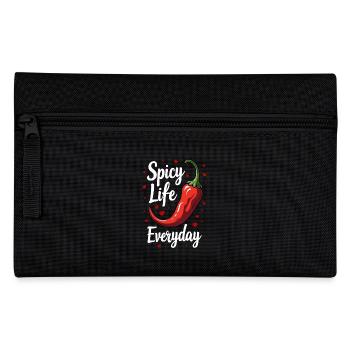 Spicy Life – Chili Vibes für jeden Tag - Federtasche - Schwarz - Vorne