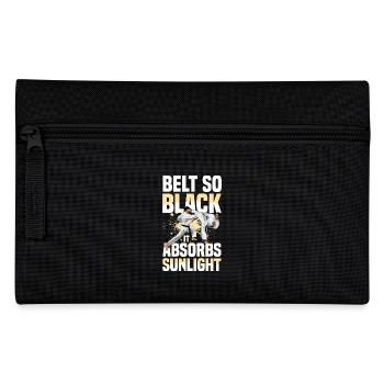 Gürtel So Schwarz Es Absorbiert Sonnenlicht - Federtasche - Schwarz - Vorne