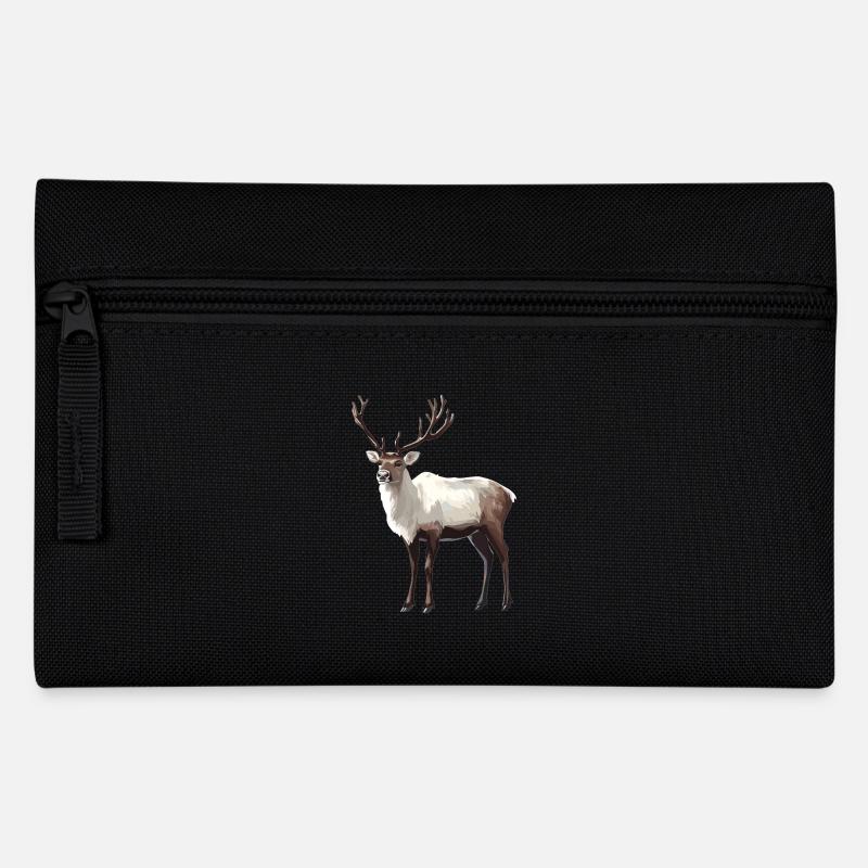 Rentiere Rentier - Federtasche - Schwarz