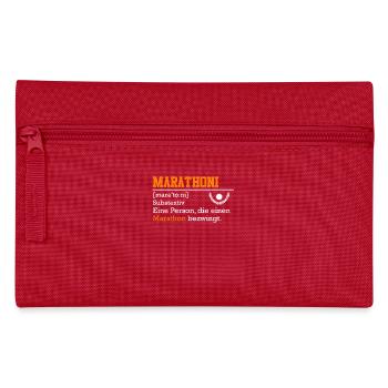 Läufer MARATHONI Laufen Lustiges Marathon - Federtasche - Rot - Vorne