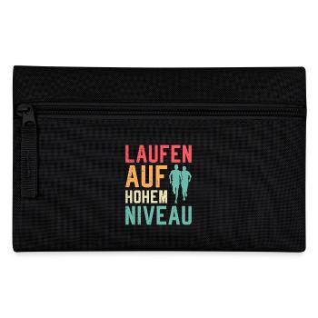Läufer LAUFEN AUF HOHEM NIVEAU Lustiges - Federtasche - Schwarz - Vorne