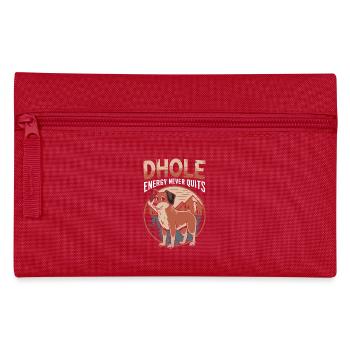 Dhole Lover Wildlife Canid Asiatischer Wildhund - Federtasche - Rot - Vorne