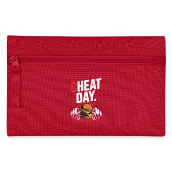 Cheat Day Fitness Enjoyment Break Training Workout - Pencil Case - red - Front